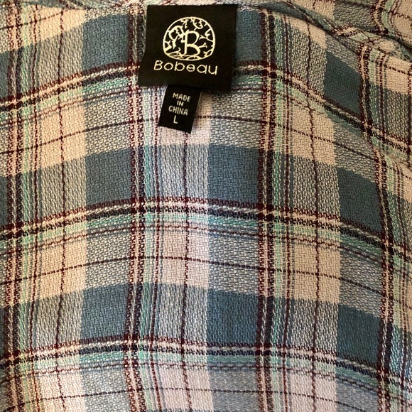 Tie front top by Bobeau size L - Picture 3 of 3